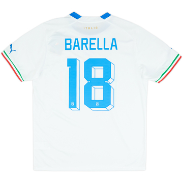 2022-23 Italy Away Shirt Barella #18