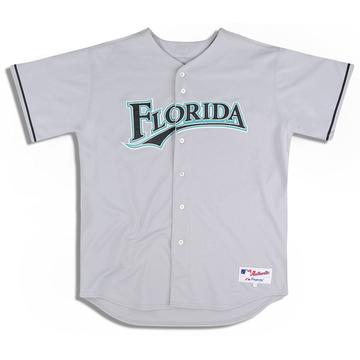 2005-07 Florida Marlins Authentic Majestic Jersey (Away) XXL