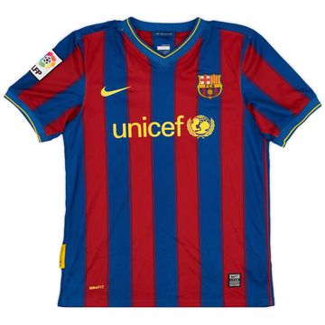 2009-10 Barcelona Home Shirt - 7/10 - (L.Boys)