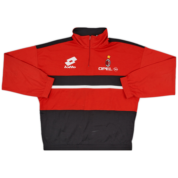 1994-95 AC Milan Lotto 1/4 Zip Drill Top - 7/10 - (L)