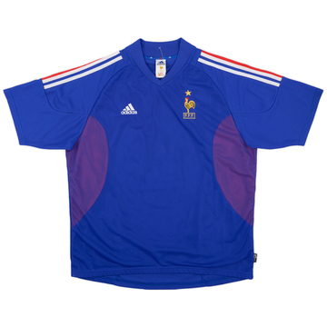 2002-04 France Home Shirt #9 - 9/10 - (XL)