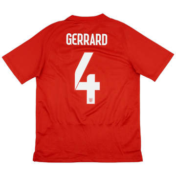 2014-15 England Authentic Away Shirt Gerrard #4 - 7/10 - (L)