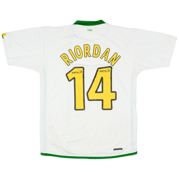2007-08 Celtic Third Shirt Riordan #14 - 6/10 - (S)