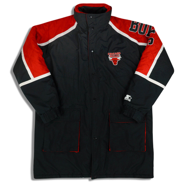 1990s Chicago Bulls Starter Long Rain Coat XL