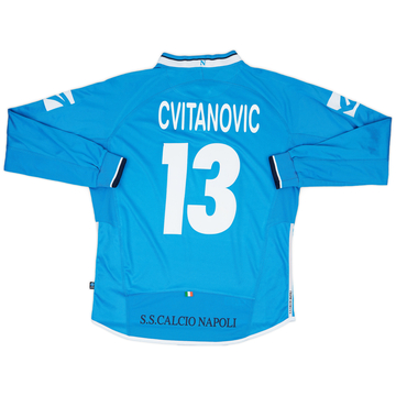 2003-04 Napoli Home L/S Shirt Cvitanovic #13 - 7/10 - (L)