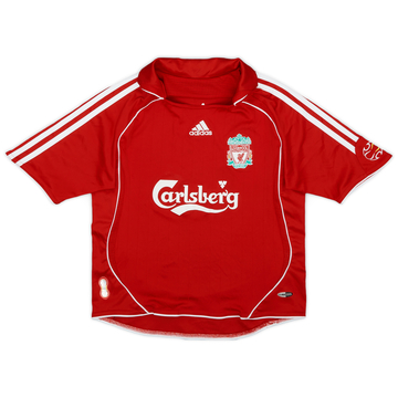 2006-08 Liverpool Home Shirt - 8/10 - (S.Boys)