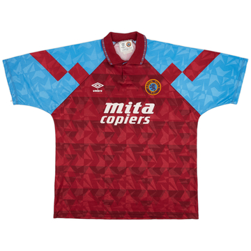 1990-92 Aston Villa Home Shirt - 6/10 - (XL)
