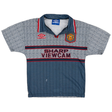 1995-96 Manchester United Away Shirt - 5/10 - (S.Boys)