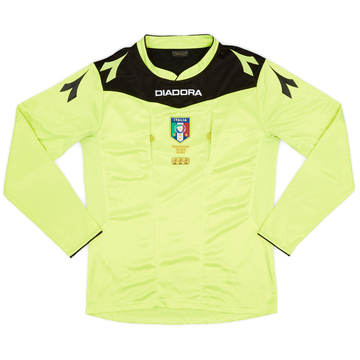 2014-15 Italy Diadora Referee L/S Shirt - 7/10 - (M)