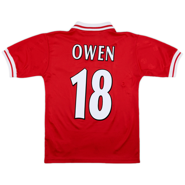1996-98 Liverpool Home Shirt Owen #18 - 8/10 - (Y)