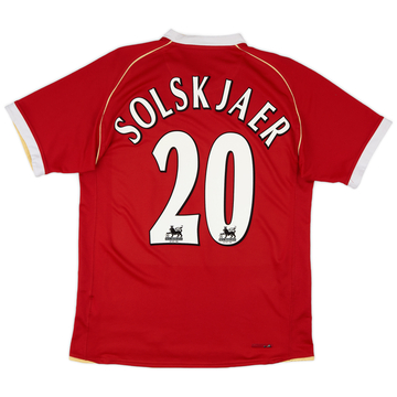2006-07 Manchester United Home Shirt Solskjaer #20 - 5/10 - (M)