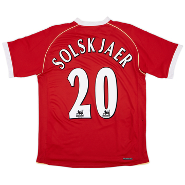 2006-07 Manchester United Home Shirt Solskjaer #20 - 5/10 - (M)