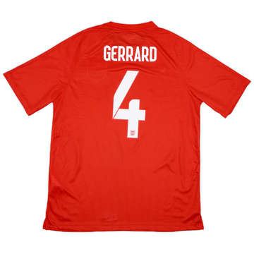 2014-15 England Authentic Away Shirt Gerrard #4 (XL)