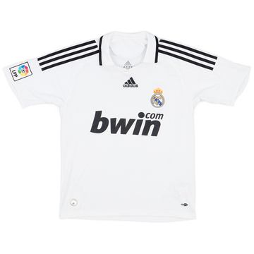 2008-09 Real Madrid Home Shirt - 7/10 - (XL.Boys)