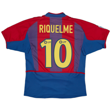 2002-03 Barcelona Home Shirt Riquelme #10 - 5/10 - (S)