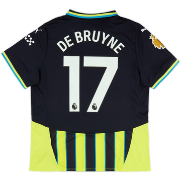 2024-25 Manchester City Away Shirt De Bruyne #17 (Women's XL)