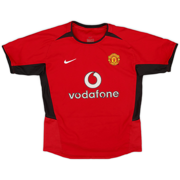 2002-04 Manchester United Home Shirt - 7/10 - (S.Boys)