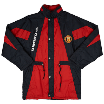 1992-93 Manchester United Umbro Padded Bench Coat - 8/10 - (M)