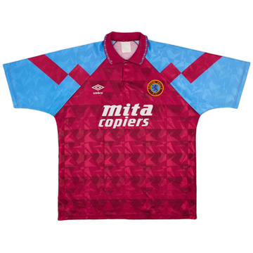 1990-92 Aston Villa Home Shirt - 8/10 - (L)