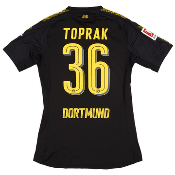 2017-18 Borussia Dortmund Match Issue Away Shirt Toprak #36