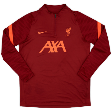 2021-22 Liverpool Nike 1/4 Zip Drill Top - 8/10 - (L)