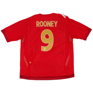 2006-08 England Away Shirt Rooney #9 - 5/10 - (XXL)