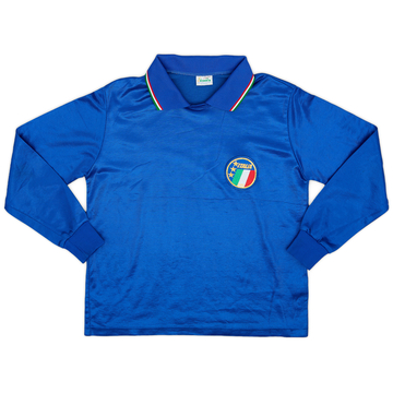 1986-91 Italy Home L/S Shirt - 9/10 - (S)
