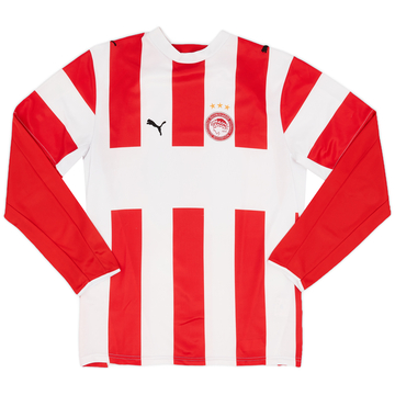 2006-07 Olympiakos Home L/S Shirt - 8/10 - (XS)