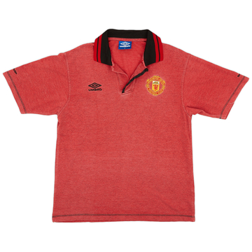 1996-97 Manchester United Umbro Polo Shirt - 5/10 - (M)