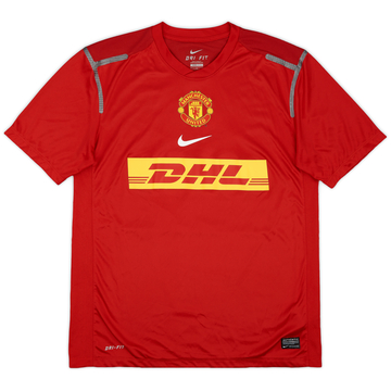 2012-13 Manchester United Player Issue Nike Training Shirt - 8/10 - (M)