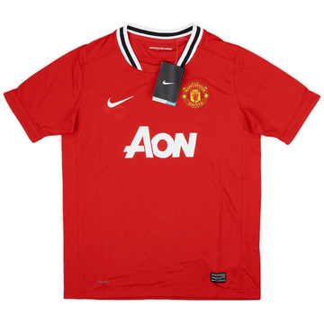2011-12 Manchester United Home Shirt (L.Boys)