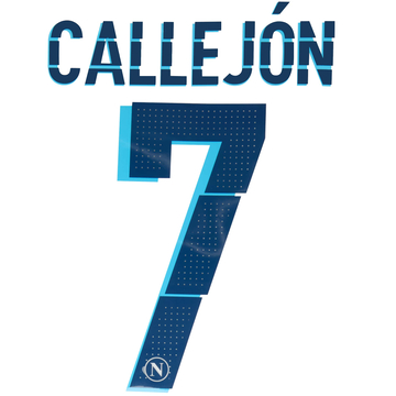 2014-15 Napoli Third Callejon #7 Name Set