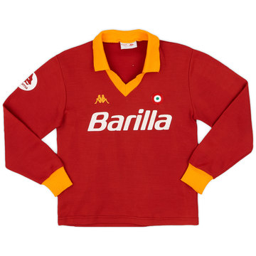 1984-85 Roma Home L/S Shirt - 8/10 - (L)
