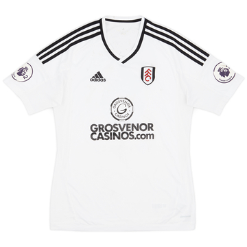 2017-18 Fulham Match Worn Home Shirt #6
