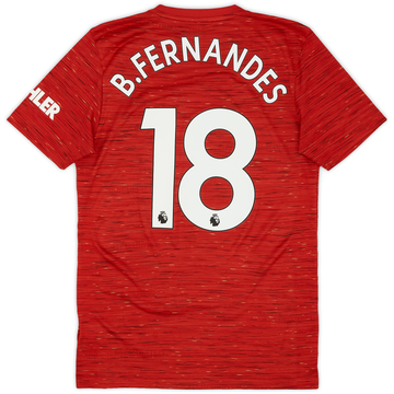 2020-21 Manchester United Home Shirt B.Fernandes #18 - 10/10 - (S)