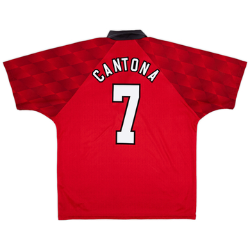 1996-98 Manchester United Home Shirt Cantona #7 - 5/10 - (XL)