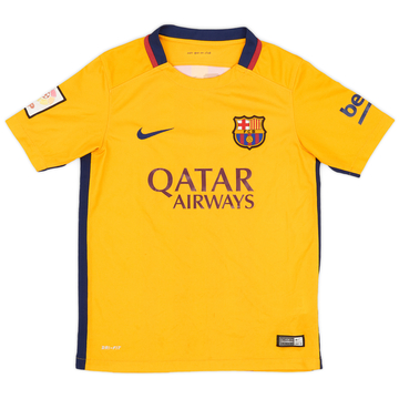 2015-16 Barcelona Away Shirt - 6/10 - (M.Boys)