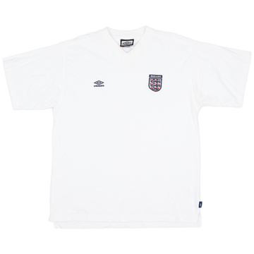 2000-02 England Umbro Cotton Tee - 8/10 - (XL)