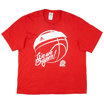 2011-12 Bayern Munich Basketball adidas Cotton Tee - 9/10 - (L)