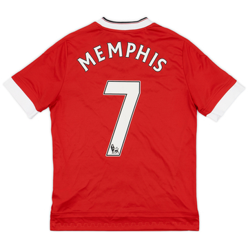 2015-16 Manchester United Home Shirt Memphis #7 - 8/10 - (L.Boys)