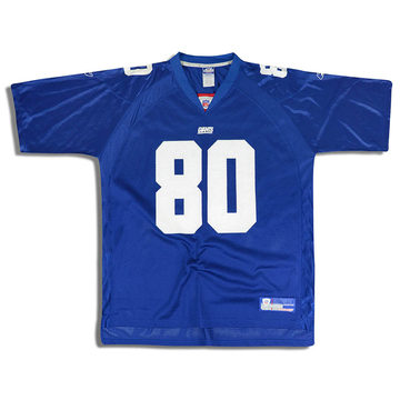 2002-04 New York Giants Shockey #80 Reebok On Field Jersey (Home) XXL