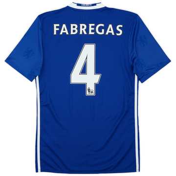 2016-17 Chelsea Player Issue Home Shirt Fabregas #4 (S/M)