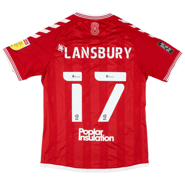 2020-21 Bristol City Match Issue Home Shirt Lansbury #17