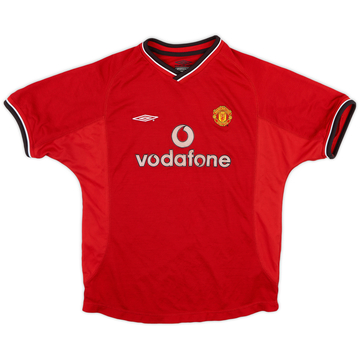 2000-02 Manchester United Home Shirt - 7/10 - (L.Boys)