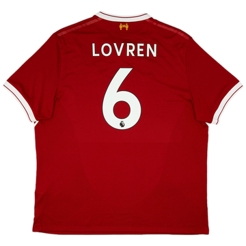 2017-18 Liverpool 125 Years Home Shirt Lovren #6 - 8/10 - (XXL)