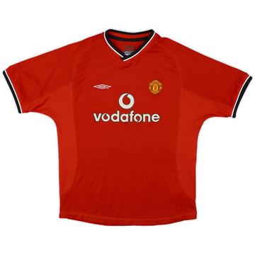 2000-02 Manchester United Home Shirt - 7/10 - (L.Boys)