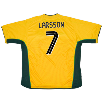 2002-03 Celtic Away Shirt Larsson #7 - 9/10 - (XXL)