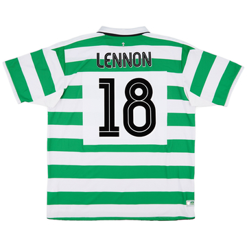 2004-05 Celtic Home Shirt Lennon #18 - 8/10 - (XXL)