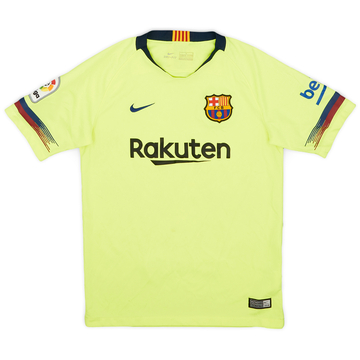 2018-19 Barcelona Away Shirt - 6/10 - (L.Boys)