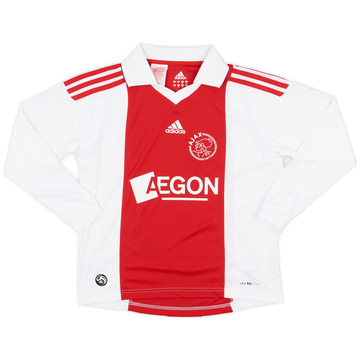 2009-10 Ajax Home L/S Shirt - 7/10 - (S.Boys)